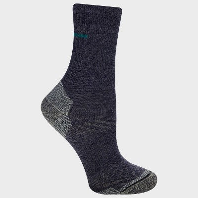 Alaska Knits Women's Peak Trail Wool Blend Midweight Boot Socks - Blue 4-10