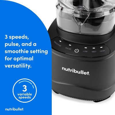 NutriBullet Power Core Blender NBF70100 Matte Black 1400W