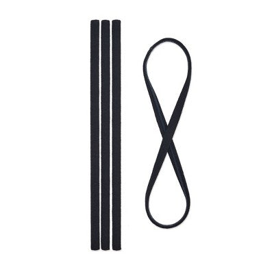 scunci No-Slip Grip Headbands - Black - All Hair - 4pcs