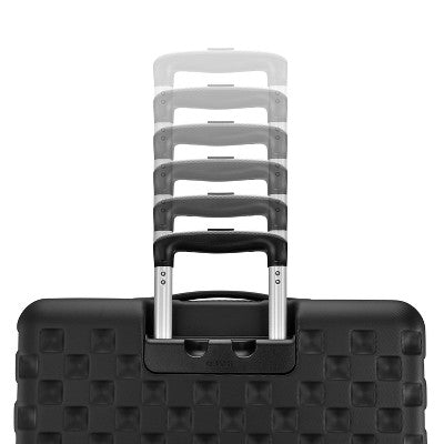 American Tourister Medium Checkered Carry On Spinner Wheels Suitcase - Black