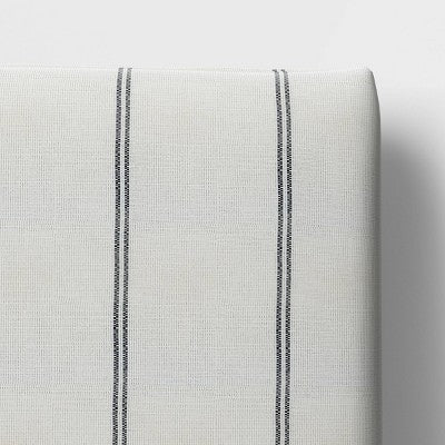 24"x22" Simple Stripe Outdoor Deep Seat Cushion Cream/Black - Threshold
