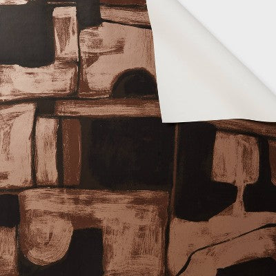 Abstract Maze Wallpaper Aged Gold and Black - Threshold: Removable Self-Adhesive Geometric Peel & Stick Vinyl (LOCAL PICKUP ONLY)