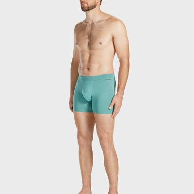 Pair of Thieves Men's Quick Dry Cotton Boxer Briefs 3pk - Green M: Mid Rise, Fold Over Waistband, Machine Washable