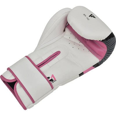 RDX Sports Women's Boxing Gloves - Superior Protection & Style for Female Fighters | Lightweight Design, Ergonomic Fit,Training Gloves - Ego Pink 12oz