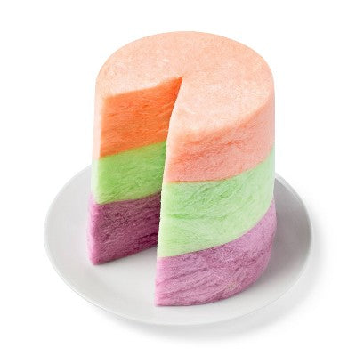 Halloween Orange, Green Apple and Grape Cotton Candy Layer Cake - 3.5oz - Favorite Day