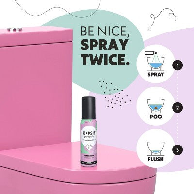 Oopsie Poopsie Toilet Odor Eliminator Toilet Spray - Berry Fresh - 2 fl oz