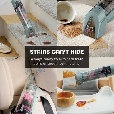 Shark StainForce Portable Cordless Spot & Stain Cleaner with Dual-Activated Cleaning SolutionHX101 Gray