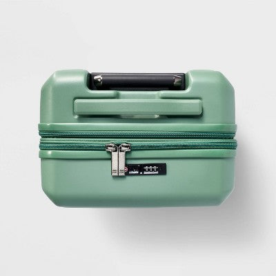 Signature Hardside Carry On Spinner Suitcase Matte Green - Open Story: Durable Polycarbonate, TSA Locks, Telescoping Handle (LOCAL PICKUP ONLY)