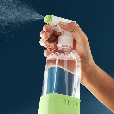 Grove Co. Reusable Cleaning Glass Spray Bottle - Bright Lime