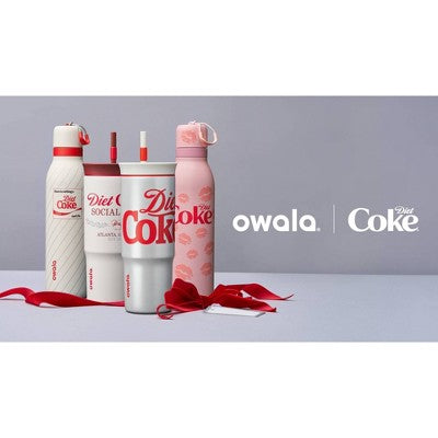Owala 24oz Special Edition Diet Coke Stainless Steel Straw Tumbler - Classic Diet Coke