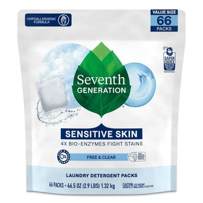 Seventh Generation Laundry Packs - Free & Clear - 66ct (LOCAL PICKUP ONLY)