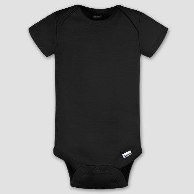 Gerber Baby 5pk Short Sleeve Onesie - Cream Newborn: Cotton Knit Bodysuits, Pullover with Crotch Snap, Machine Washable