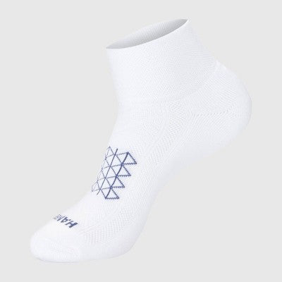 Hanes Men's Absolute Run Ankle Socks 3pk - Blue/White/Black 6-12