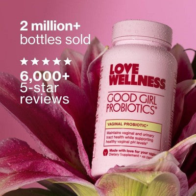 Love Wellness Good Girl Probiotics for Vaginal & Urinary Tract Health - 45ct