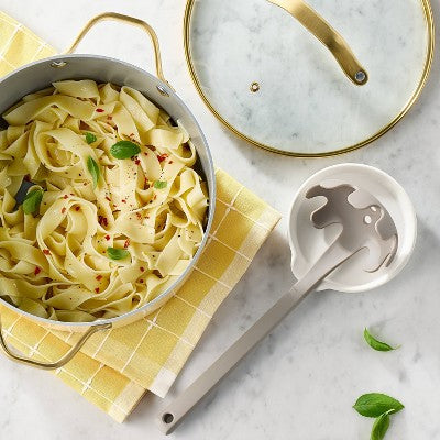 Soft Grip Nylon Pasta Spoon Gray - Figmint