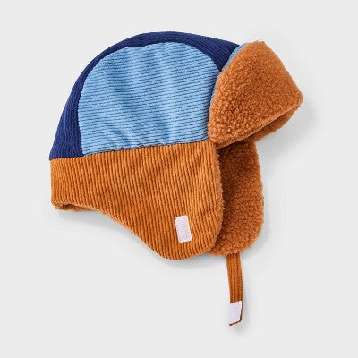Toddler Boys' Colorblock Corduroy Trapper Hat - Cat & Jack 2T-5T