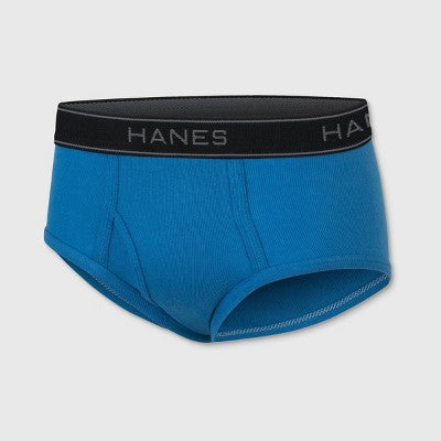 Hanes Boys' 7pk Briefs L: Moisture Wicking, Full Waistband Elastic, Knit Fabric