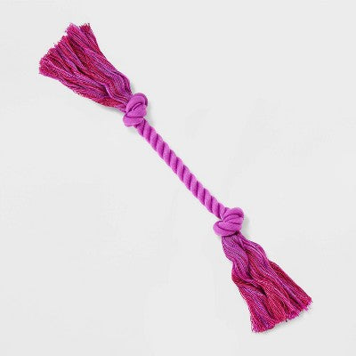 10" Mini Rope Dog Toy - Boots & Barkley Purple