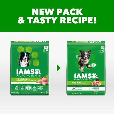 IAMS Proactive Health Chicken and Whole Grain Flavor Minichunks Dry Dog Food - 40lbs (LOCAL PICKUP ONLY)