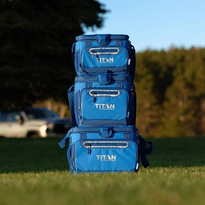 Titan by Arctic Zone Deep Freeze Zipperless Hardbody 12 Cans/8 qt Cooler - Cerulean Blue
