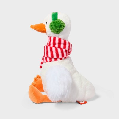 13'' Goose with Scarf and Ear Muffs Stuffed Animal - Gigglescape