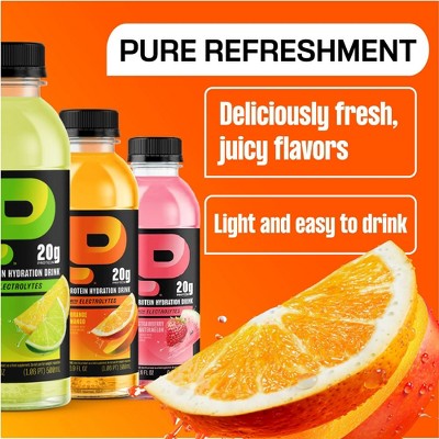 Protein2O 20g Clear Whey Protein Isolate Drink With Electrolytes Orange Mango Non-Caffeinated - 67.6 fl oz/4pk