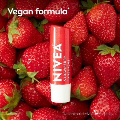 NIVEA Lip Strawberry Tinted Lip Balms - 0.34oz/2ct