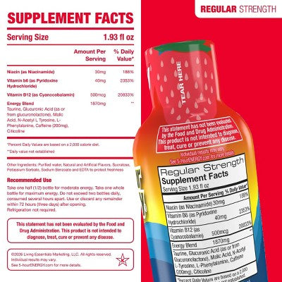 5 Hour Energy Shot Regular Strength - Berry - 1.93 fl oz/10pk