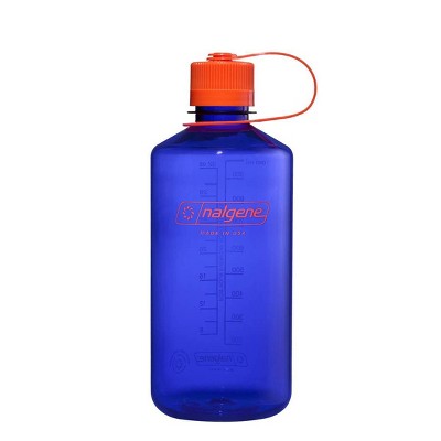 Nalgene 32 fl oz Plastic Narrow Mouth Water Bottle - Periwinkle Blue: Portable Drinkware, Recycled Content