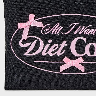 Women's Diet Coke Graphic Carryall Pouch - Black