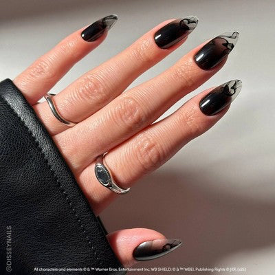 Glamnetic Dementor Press-On Nails - 30ct - Ulta Beauty: Glossy Almond Shape, ABS Material, Dark Tone