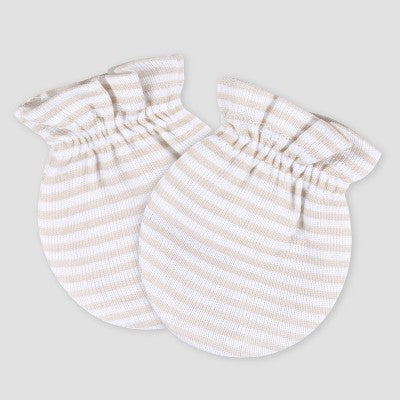 Gerber Baby 3pk Hats & Mittens - White