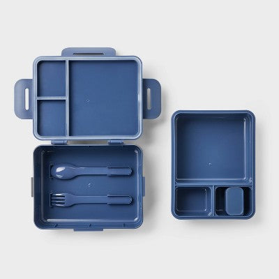Adult Bento Boxes - All In Motion Blue: Recycled Polypropylene Lunch Container