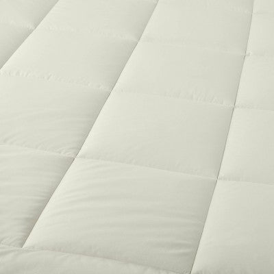 King Wool Blend Quilted Mattress Topper - Casaluna: Cotton Cover, 250 Thread Count, OEKO-TEX Certified
