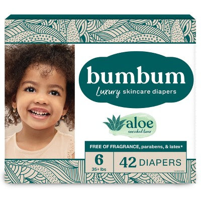 bumbum Luxury Skincare Disposable Diapers - Size 6 - 42ct
