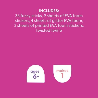 Valentine's Craft Foam Hearts Garland Activity Kit - Mondo Llama