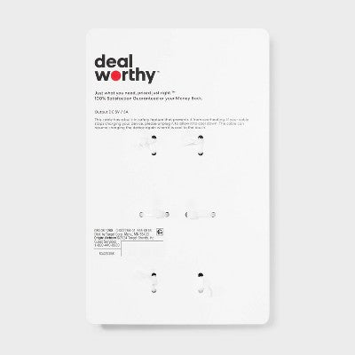 3' USB-A to USB-C 2pk Cable - dealworthy Black