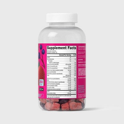 Women's Multivitamin Gummies - Mixed Berry - 250ct - up&up