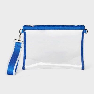 Game Day Clear Wristlet Clutch - Wild Fable Dark Blue