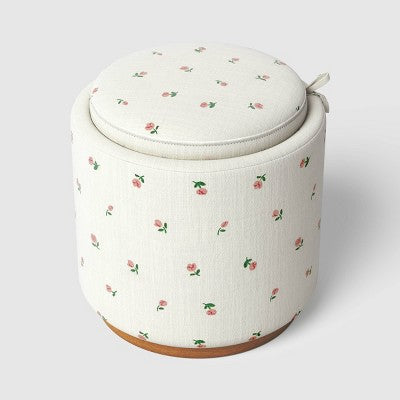 Dorm Storage Ottoman Floral - Room Essentials