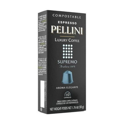 Pellini Luxury Supremo 100% Arabica Nespresso Capsules 10ct