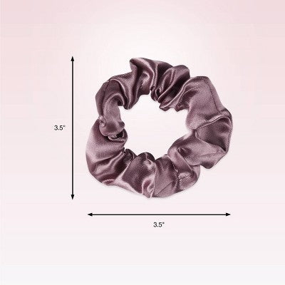scunci Mixed Satin and Waffle Textured Scrunchies - Soft Pinks/Neutrals - All Hair - 12pcs