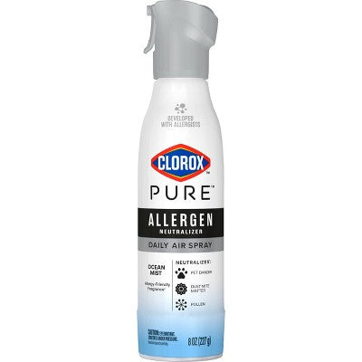 Clorox PURE Allergen Neutralizer Daily Air Spray Air Fresheners Ocean Mist - 8oz: Non-Toxic, Liquid Spray, 1-Pack