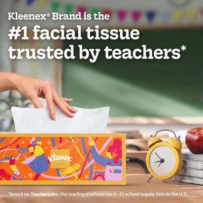 Kleenex Ultra Soft Back to School Facial Tissue - 4pk/120ct