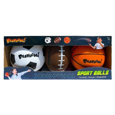 Playhem 5" Mini Sports Play Hand Balls - 3pk