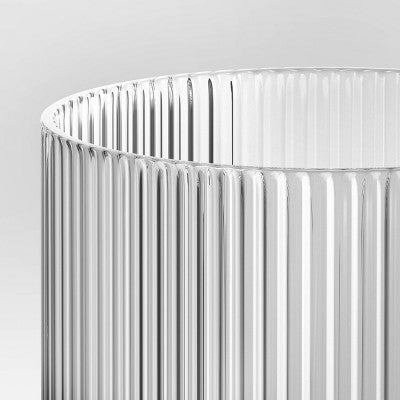20.2oz Glass Ribbed Cassin Tall Tumbler - Threshold