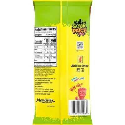 SOUR PATCH KIDS Original Soft & Chewy Candy, King Size - 3.46oz