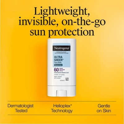 Neutrogena Ultra Sheer Face Stick - SPF 60