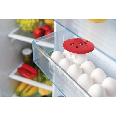 Ototo Fun Guy Fridge Deodorizer: BPA-Free Silicone, Dishwasher-Safe, Red & White, Refrigerator Organizer, 4.44" Height