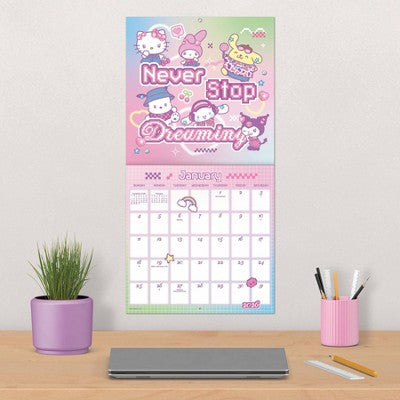 DateWorks 12"x12" 2026 Hello Kitty Wall Calendar